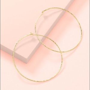 Stella & Dot Essential Hammered Hoops